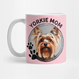 Yorkie Yorkshire Terrier Dog Mom Dog Breed Portrait Mug